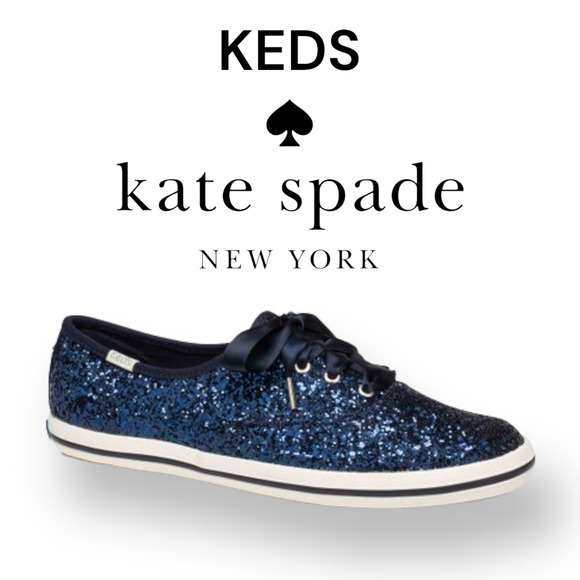 kate spade new york Shoes - Keds x Kate Spade New York Navy Glitter Champion Sneaker